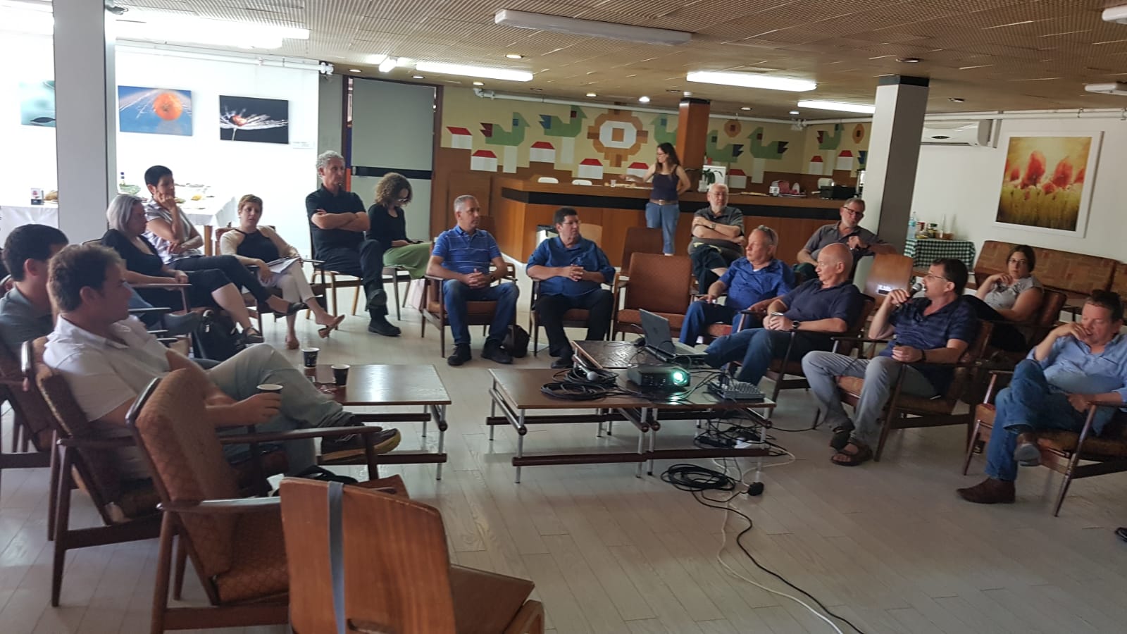 חברי מטה התנועה במפגש עם ממלאי תפקידים בגעתון