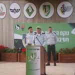 אל"מ שטיינברג בנאום הכניסה לתפקיד. צילום: דו"צ